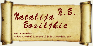 Natalija Bosiljkić vizit kartica